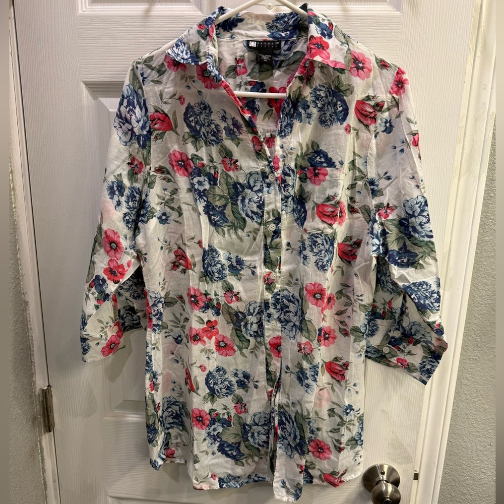 Summer cotton blouses for women